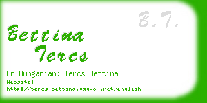 bettina tercs business card